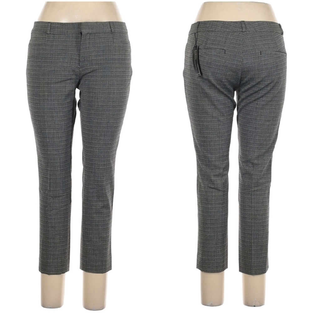 NWT Banana Republic Sloan Blk/whi crosshatch 10P